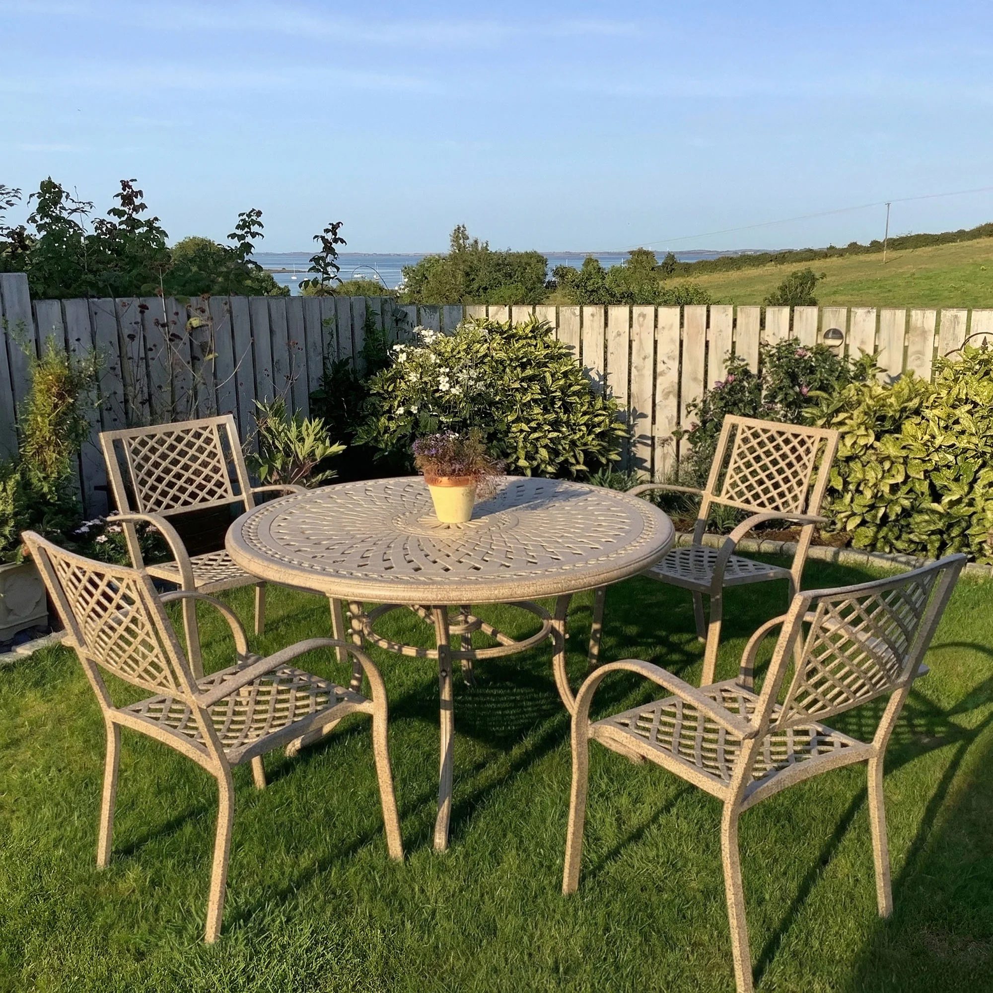 Alice Table 4 Seater Set - Sandstone - Image 7