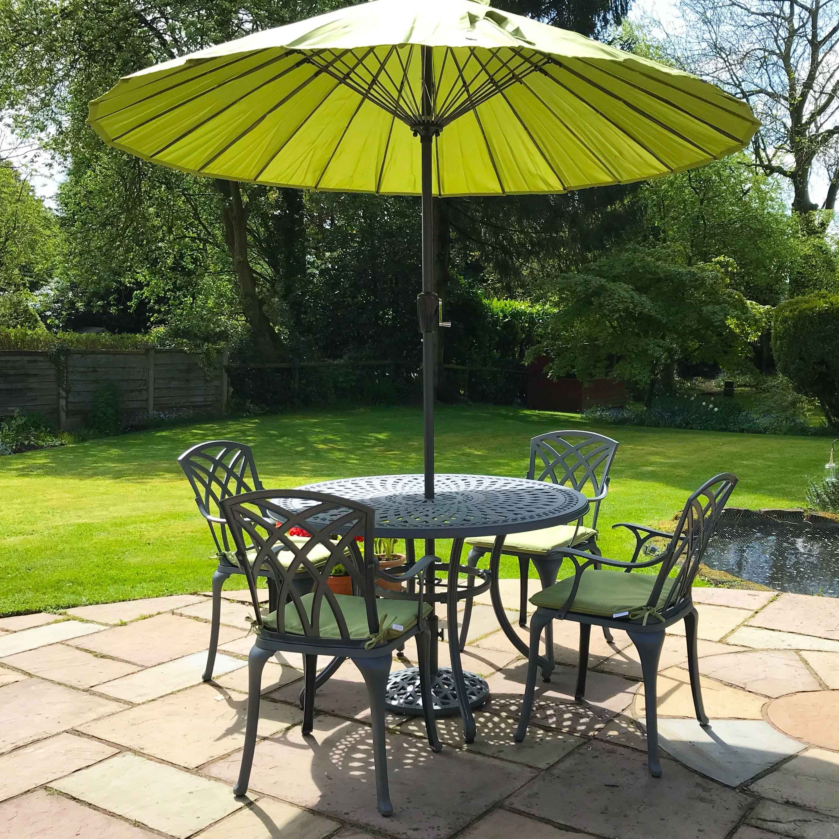 Alice Table 4 Seater Set - Slate - Image 15