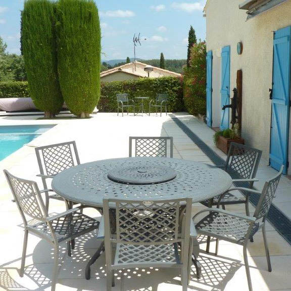 Amelia Table 6 Seater Set - Slate - Image 9