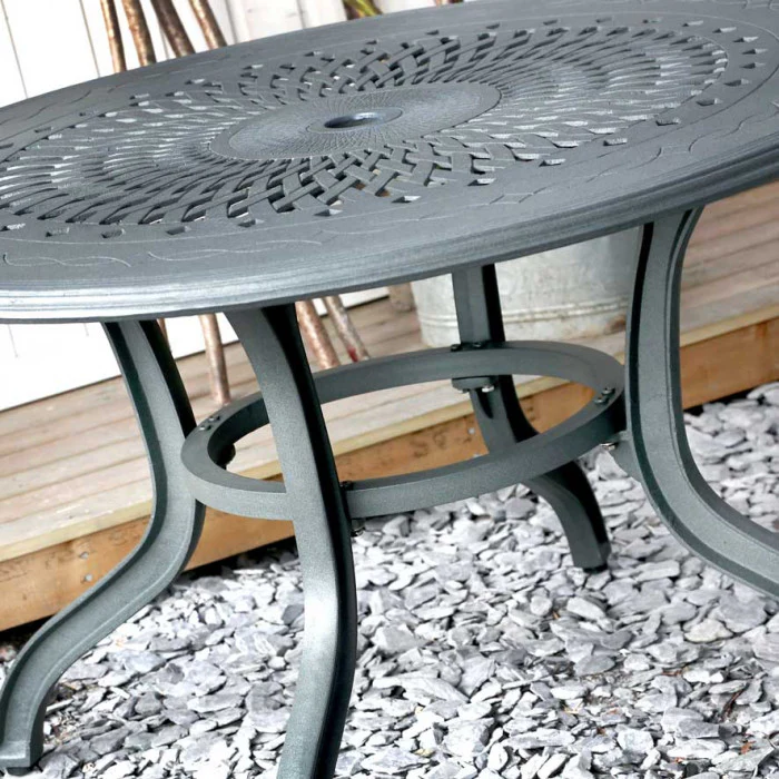 Amy Table 4 Seater Set - Slate - Image 10