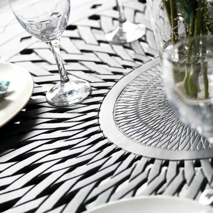 Amy Table 6 Seater Set - Slate - Image 6