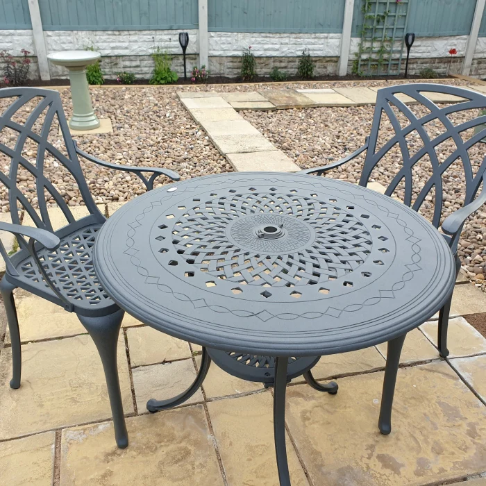 Anna Table 2 Seater Set - Slate - Image 12