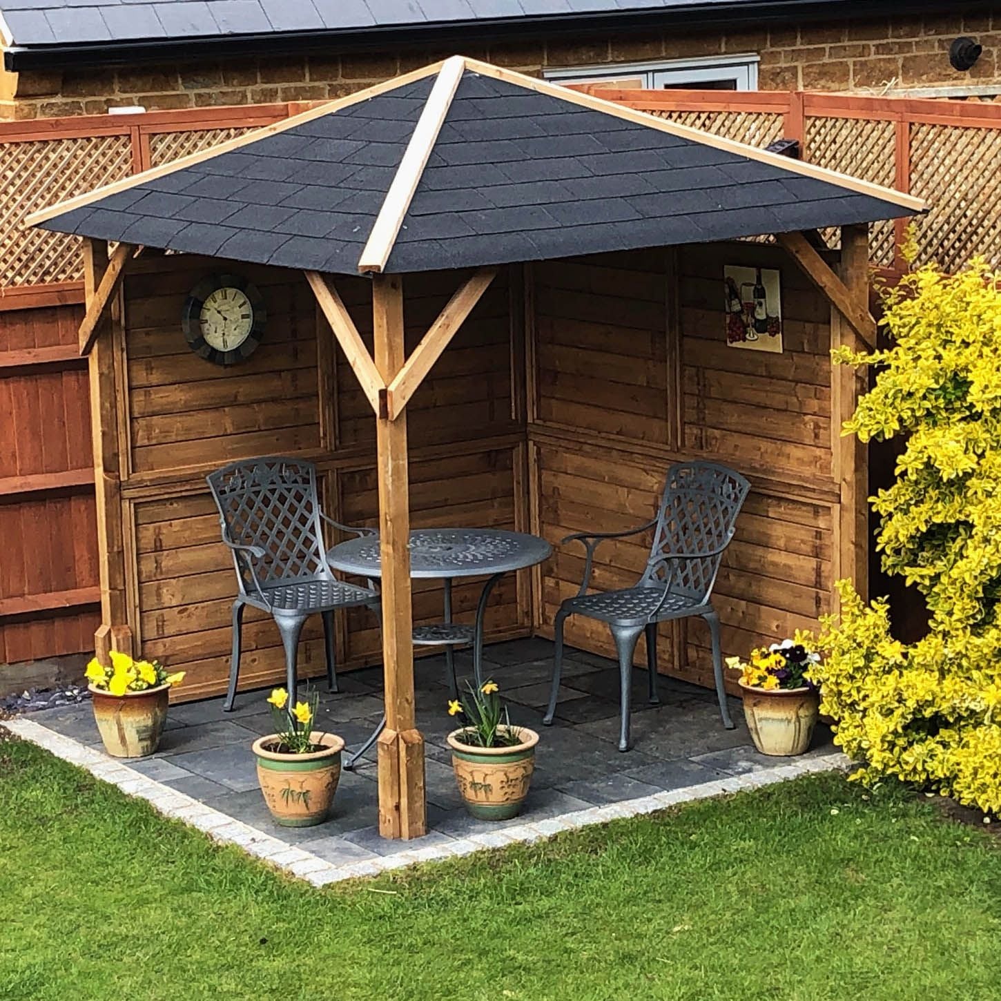 Anna Table 2 Seater Set - Slate - Image 2