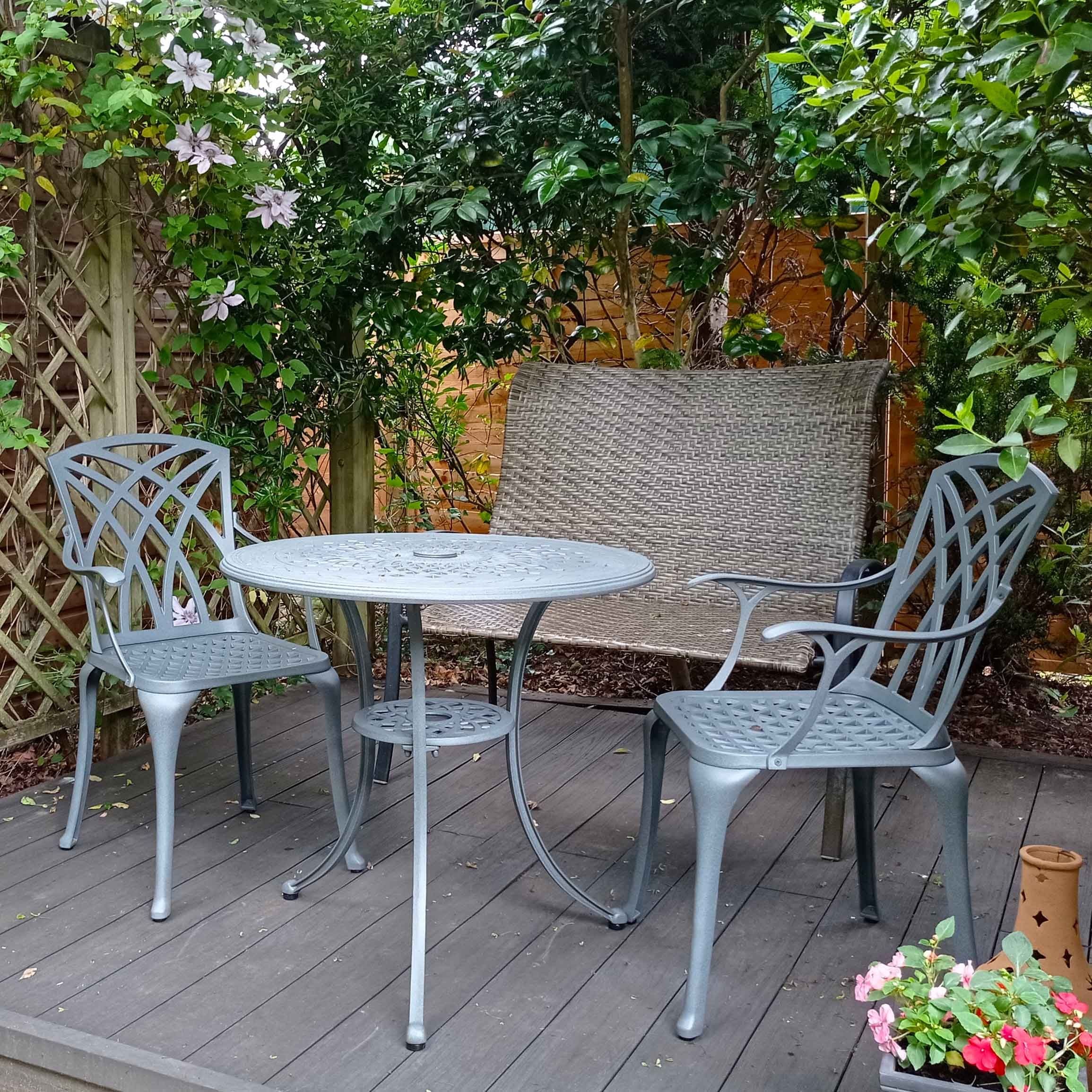 Anna Table 2 Seater Set - Slate - Image 5