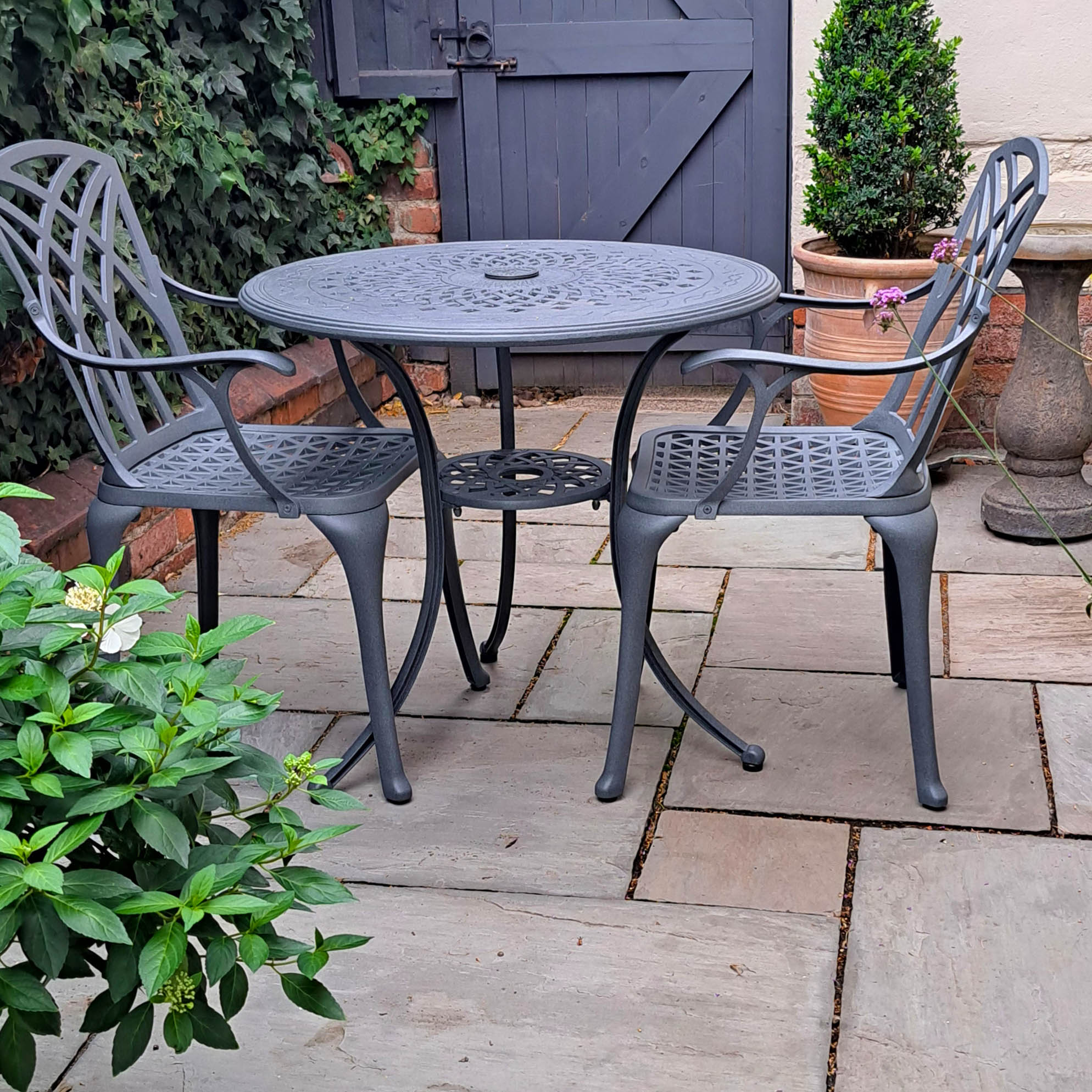 Anna Table 2 Seater Set - Slate - Image 7