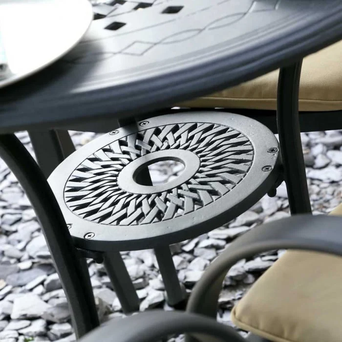 Anna Table 4 Seater Set - Slate - Image 10