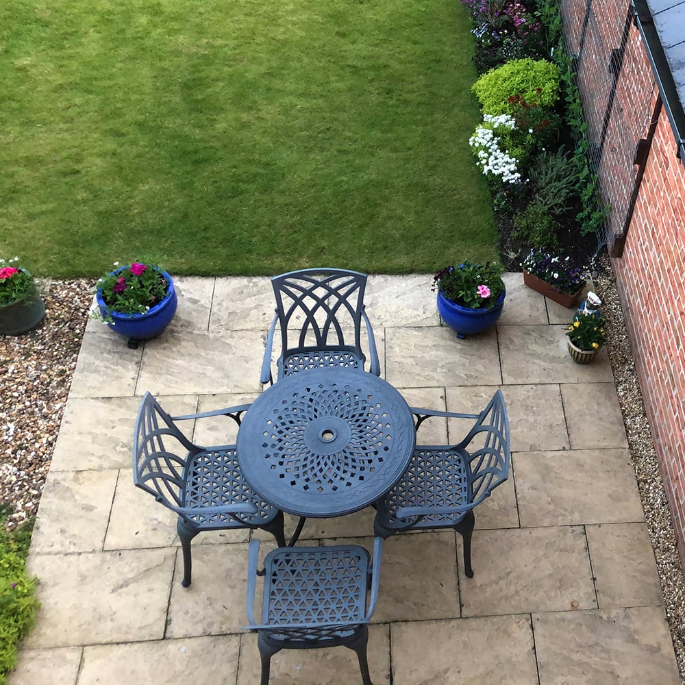 Anna Table 4 Seater Set - Slate - Image 11