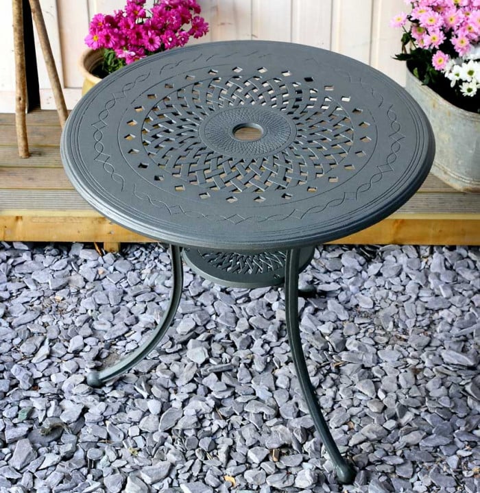 Anna Table 4 Seater Set - Slate - Image 12