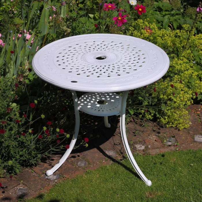 Anna Table 4 Seater Set - White - Image 13