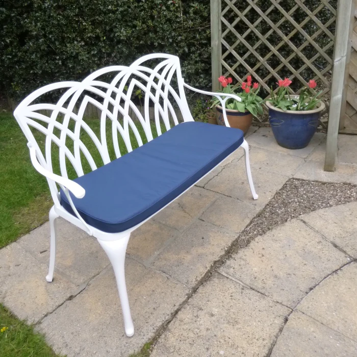 April Bench Cushion - Blue - Image 3