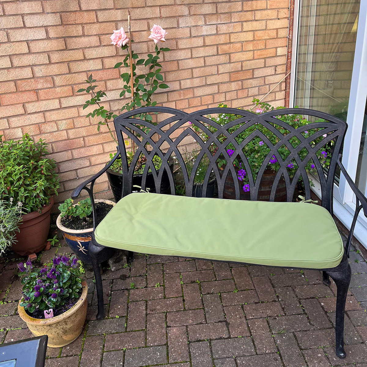 April Bench Cushion - Green - Image 4