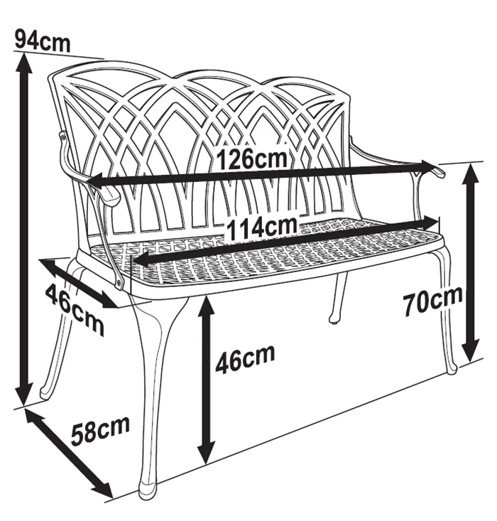 April Bench Set - Slate - Image 16