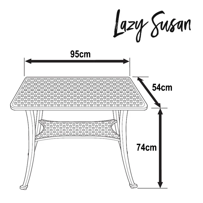 BBQ Table - White - Image 6