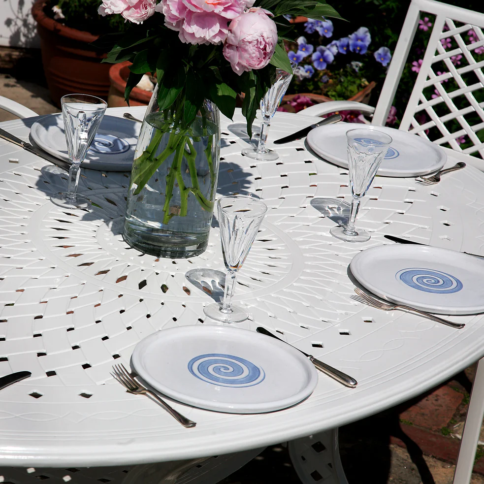 Charlotte Table 6 Seater Set - White - Image 7