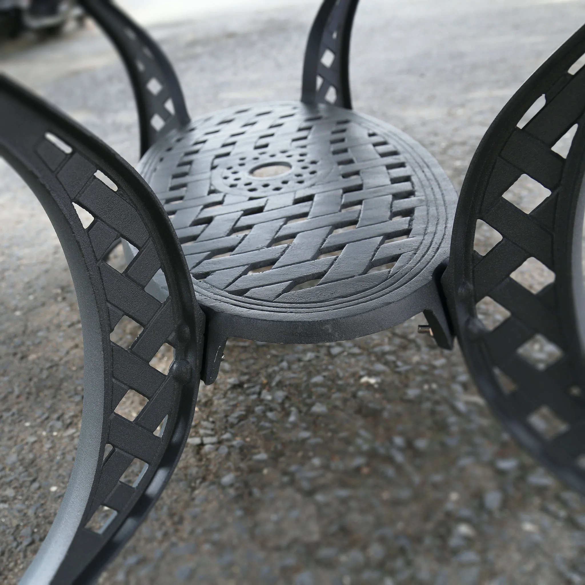 Charlotte Table 6 Seater Set - Slate Grey - Image 7