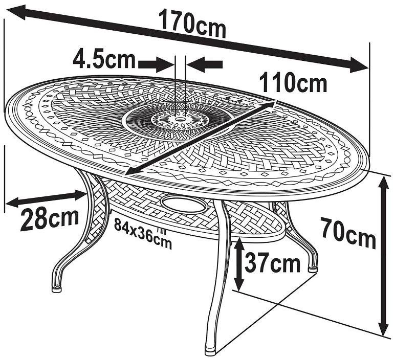 Charlotte Table - Antique Bronze - Image 2
