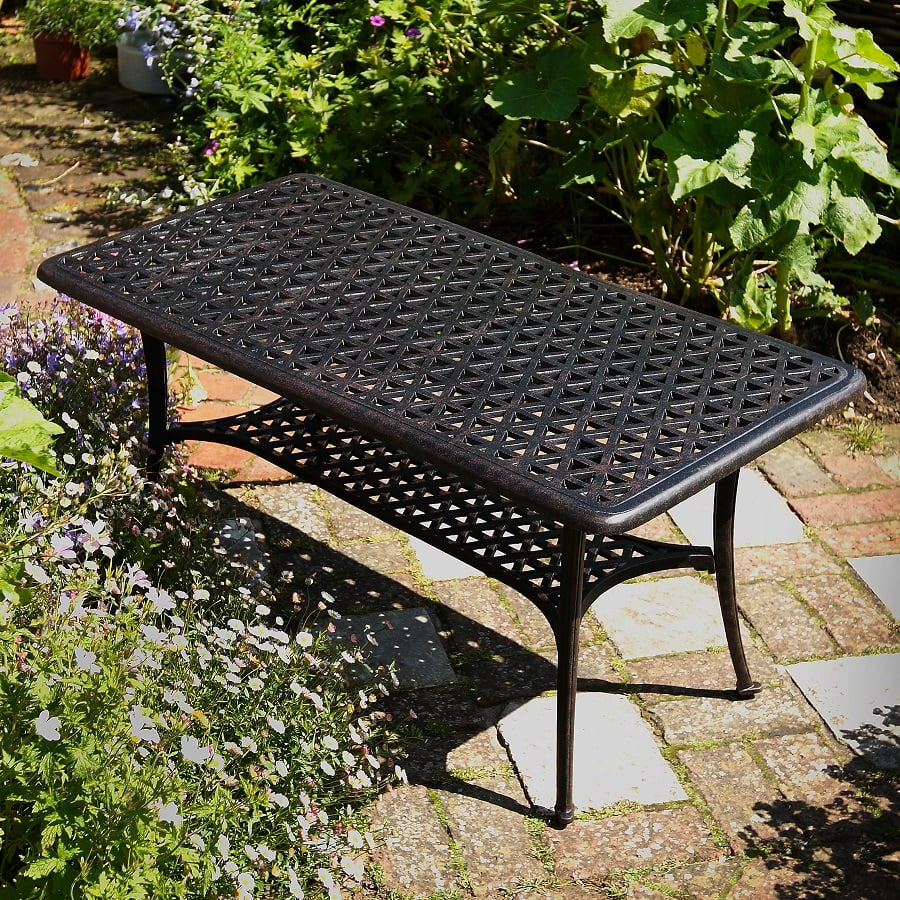 Claire Table 2 Seater Set - Antique Bronze - Image 3