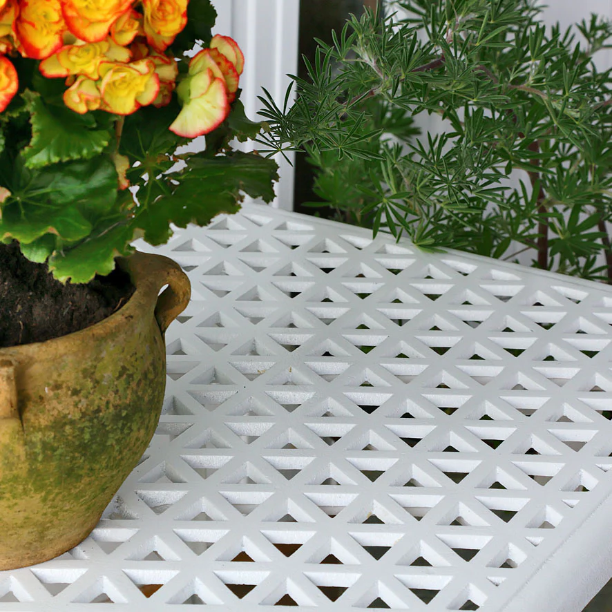 Claire Table 2 Seater Set - White - Image 3