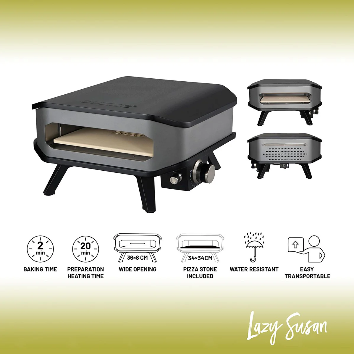 Cozze 17" Pizza Oven Set - Image 11