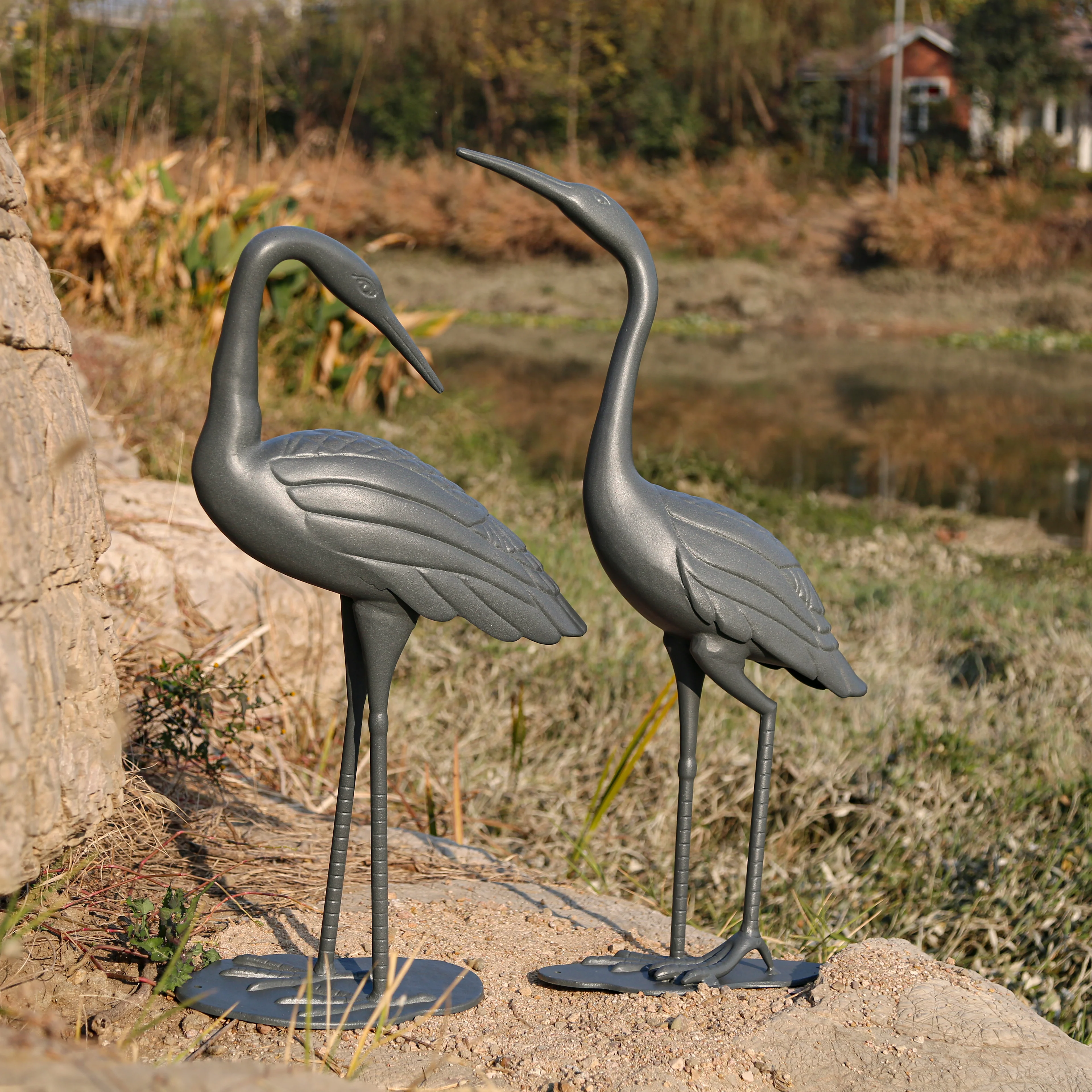 Crane Pair - Slate Grey - Image 5
