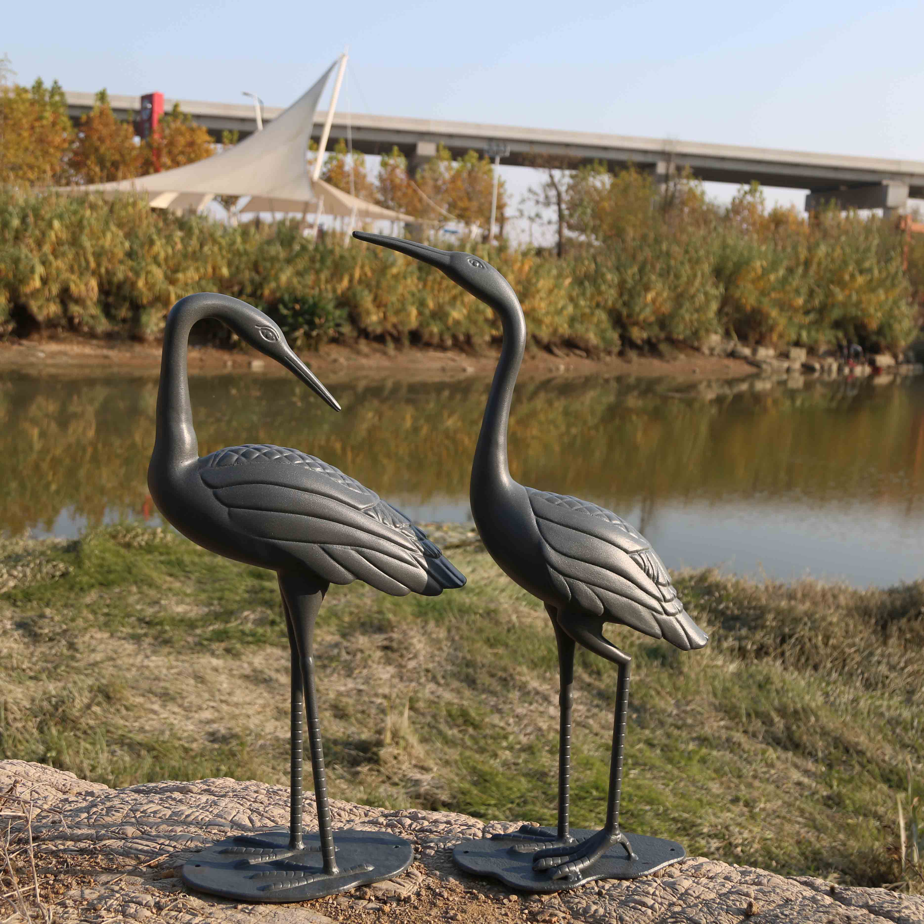 Crane Pair - Slate Grey - Image 6