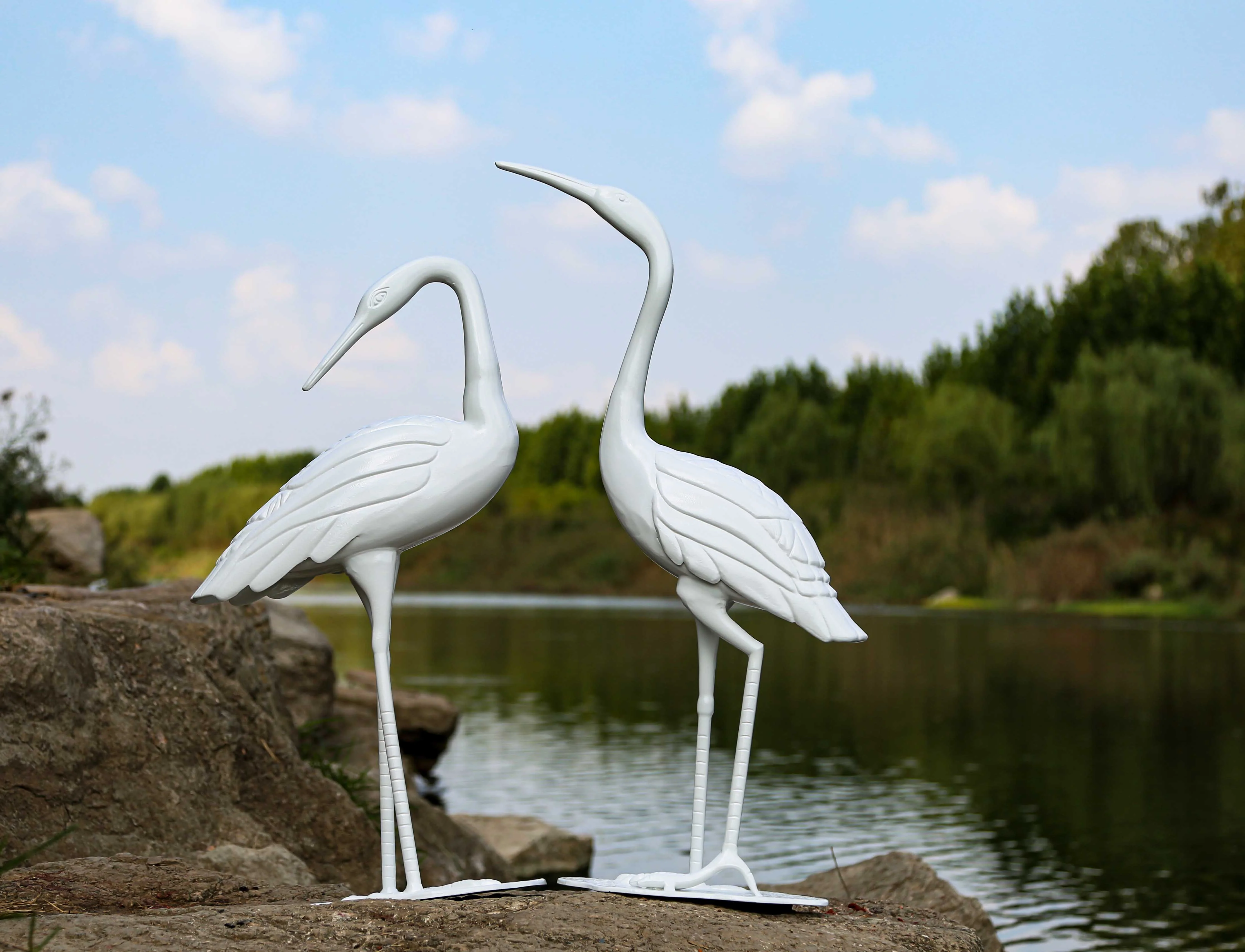 Crane Pair - White - Image 2