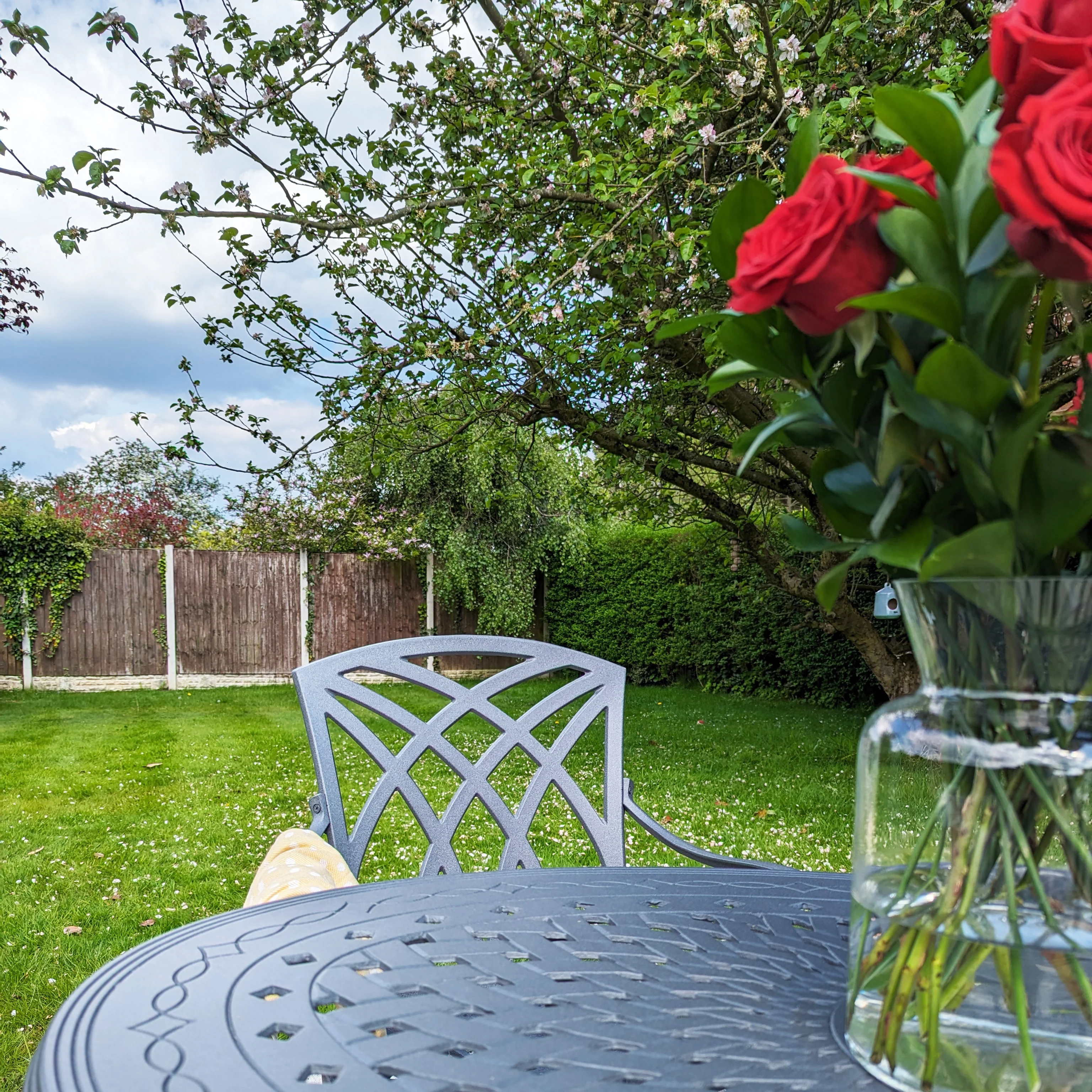 Daisie Table 2 Seater Set - Slate Grey - Image 3