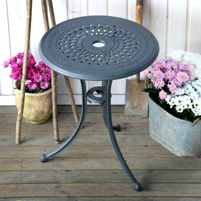 Ella Bistro Table 2 Seater Set - Slate - Image 4