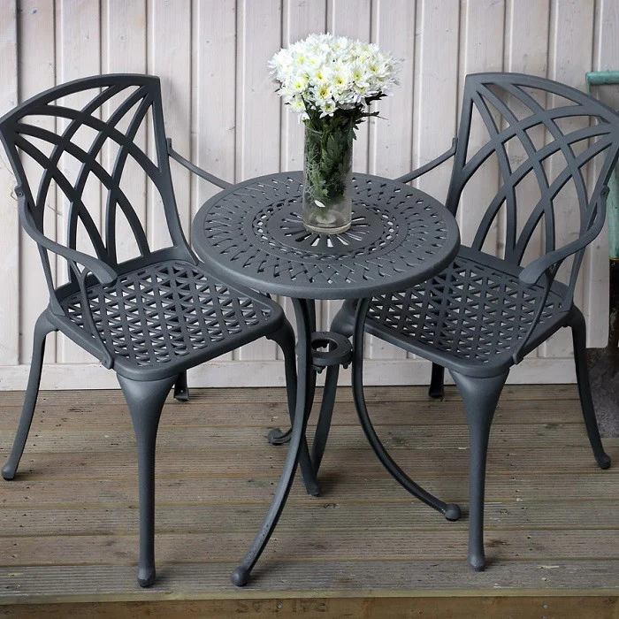 Eve Bistro Table 2 Seater Set - Slate - Image 6