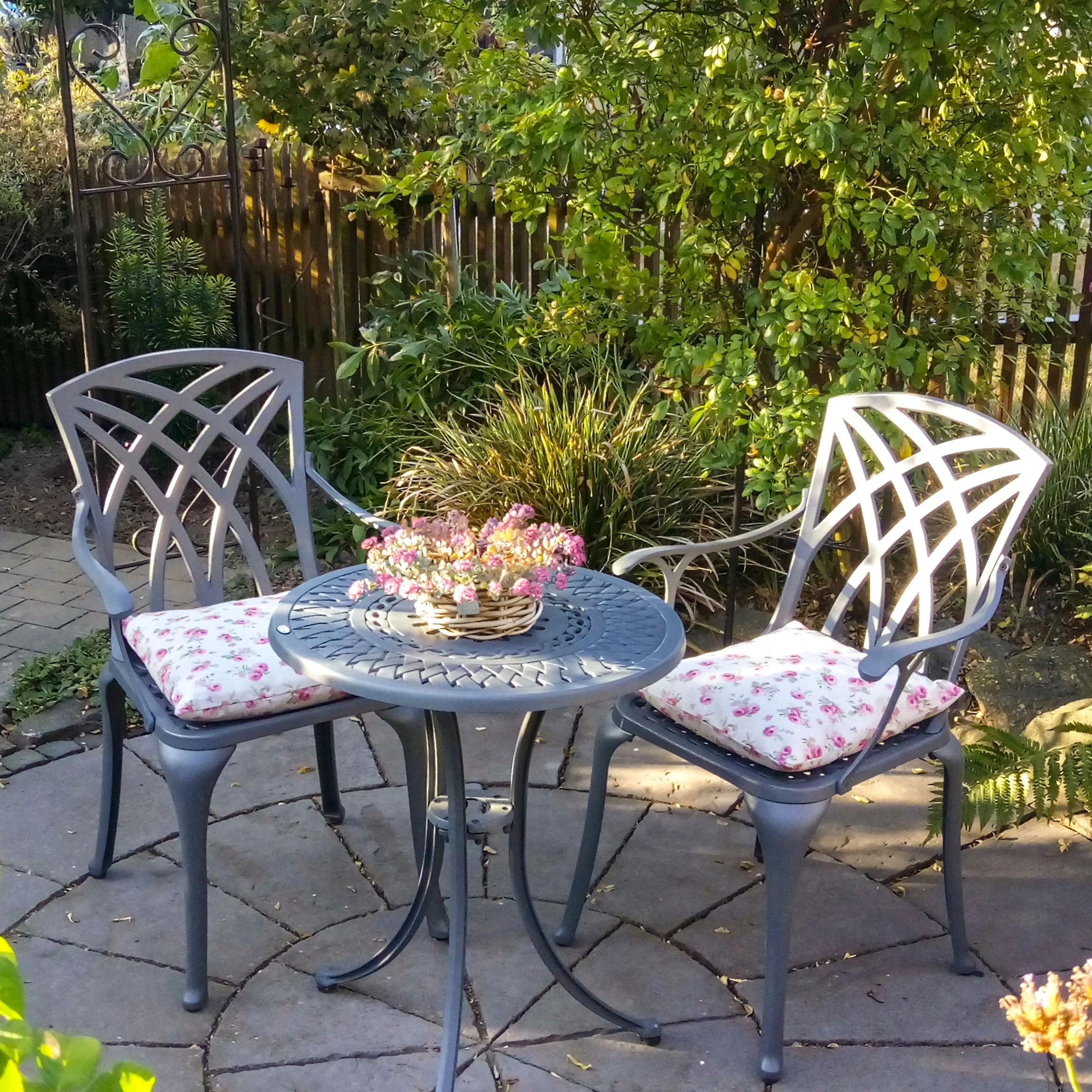 Eve Bistro Table 2 Seater Set - Slate - Image 8