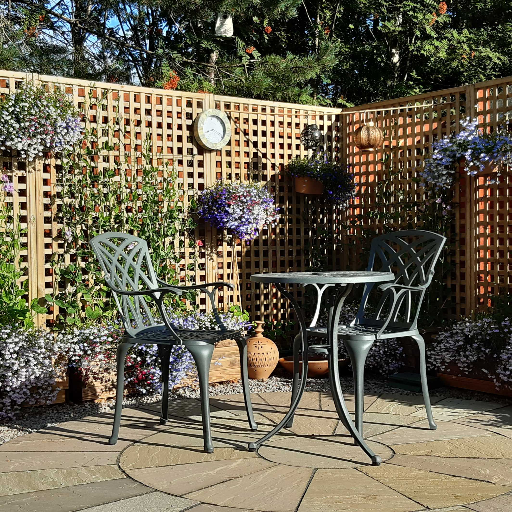 Eve Bistro Table 2 Seater Set - Slate - Image 9