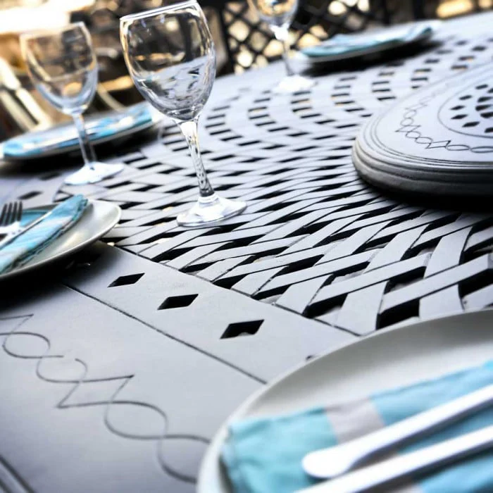 Gloria Table 10 Seater Set - Slate - Image 6