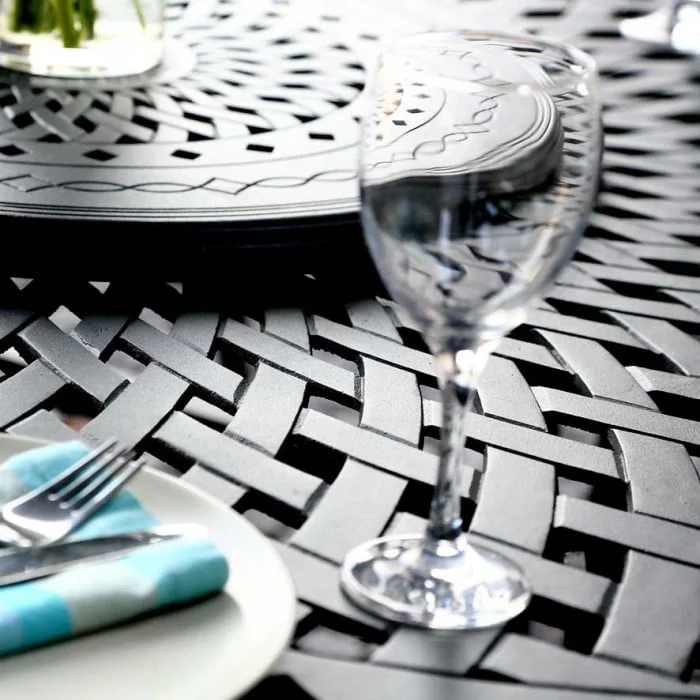Gloria Table 8 Seater Set - Slate - Image 6