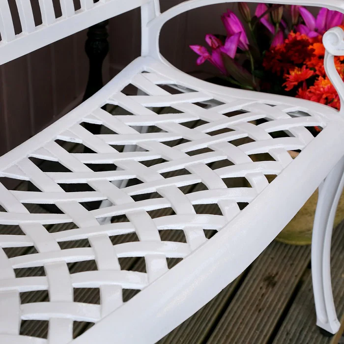 Grace Bench Set - White - Image 7