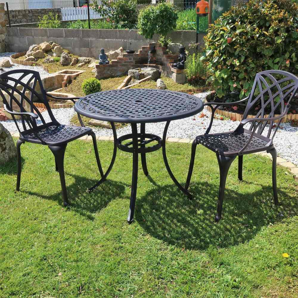 Hannah Table 2 Seater Set - Antique Bronze - Image 11