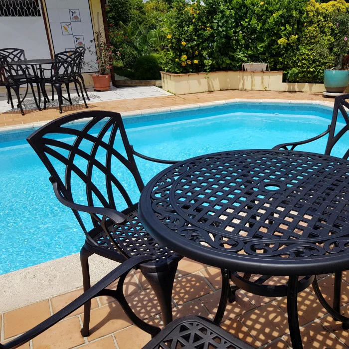 Hannah Table 2 Seater Set - Antique Bronze - Image 5
