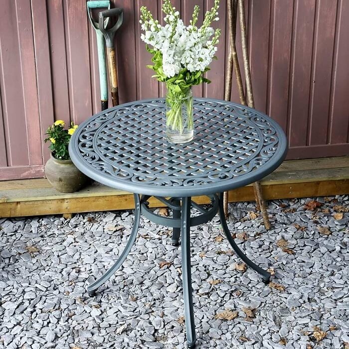 Hannah Table 2 Seater Set - Slate - Image 5
