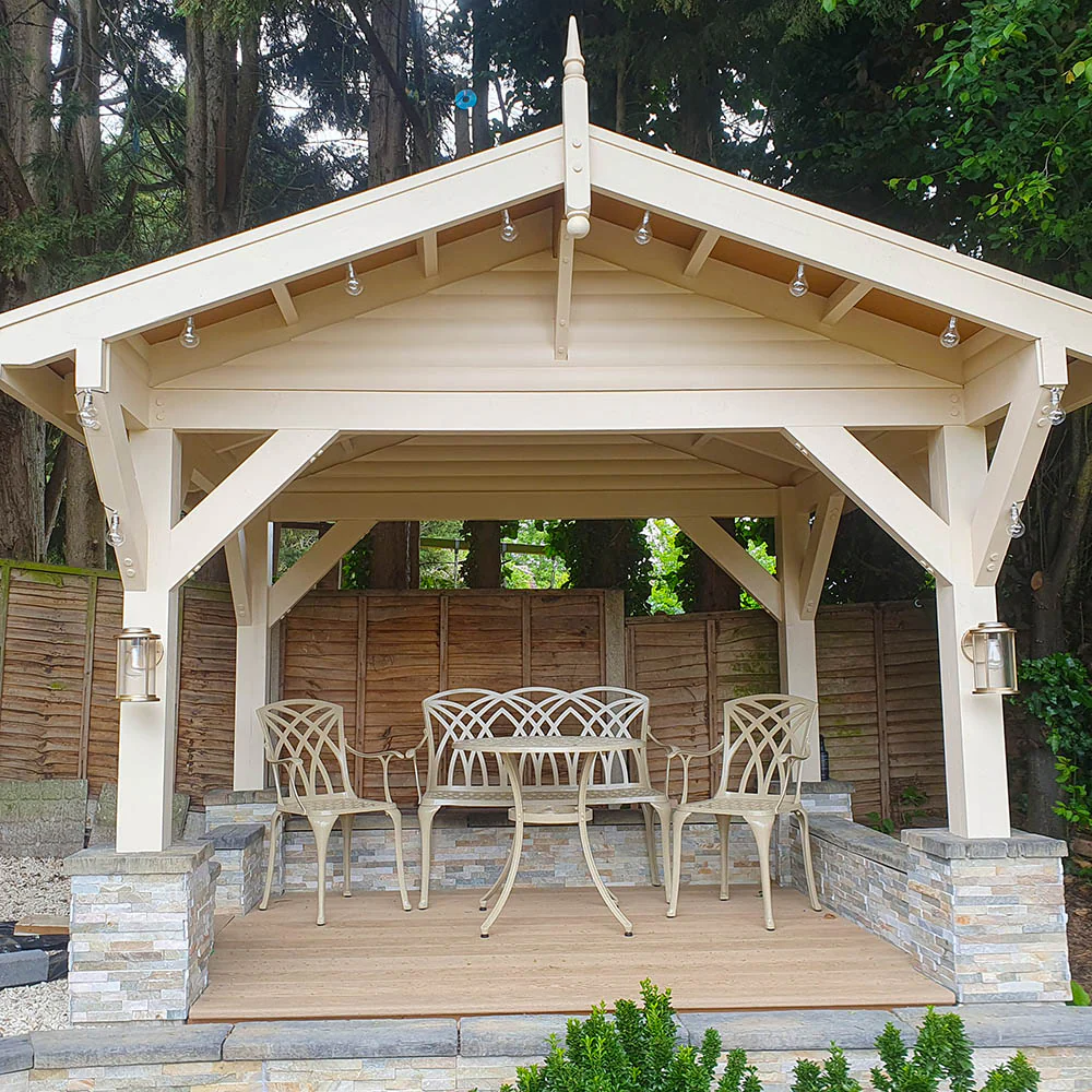 Hannah Table 4 Seater Set - Sandstone - Image 11