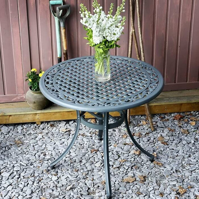 Hannah Table 4 Seater Set - Slate - Image 9