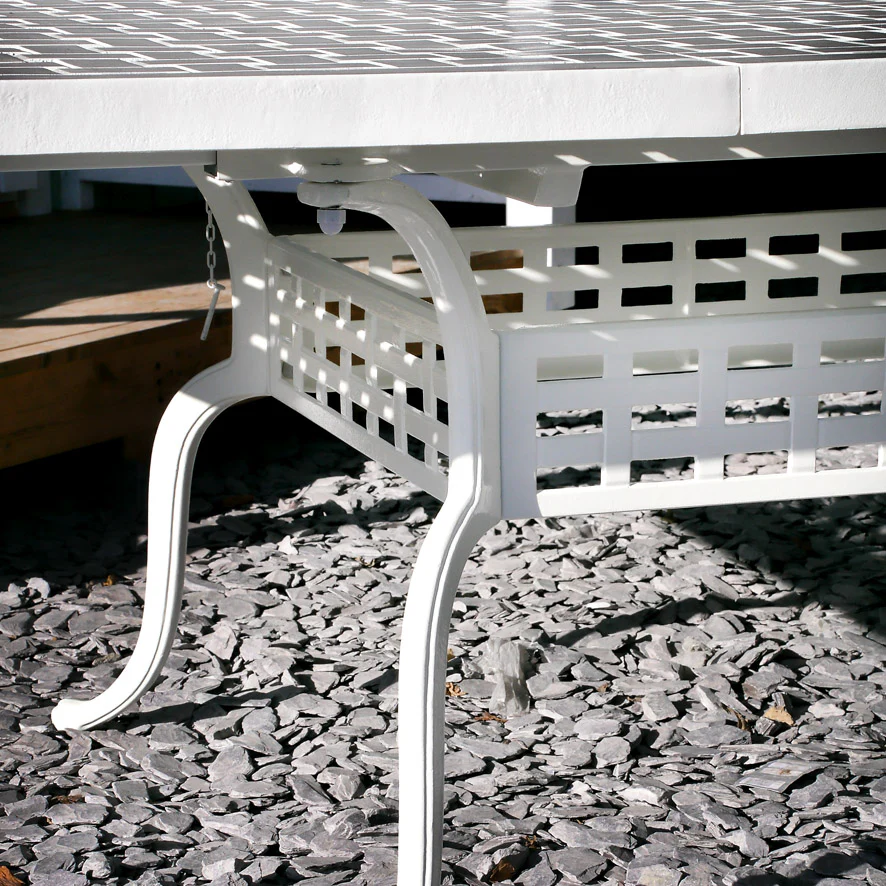 Isabelle Table 12 Seater Set - White - Image 7