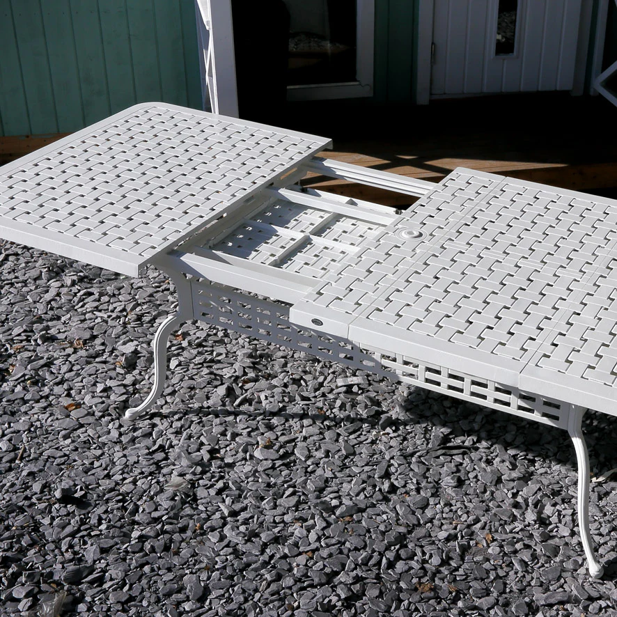 Isabelle Table 12 Seater Set - White - Image 9