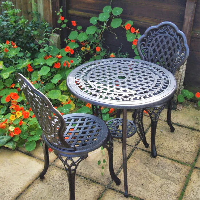 Ivy Bistro 2 Seater Set - Antique Bronze - Image 11