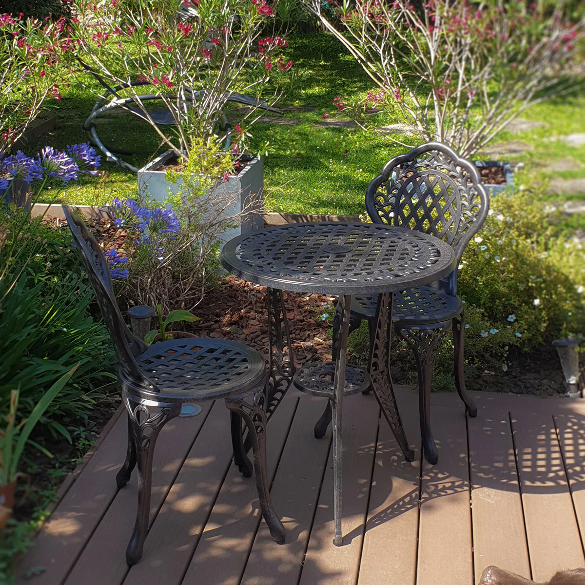 Ivy Bistro 2 Seater Set - Antique Bronze - Image 4