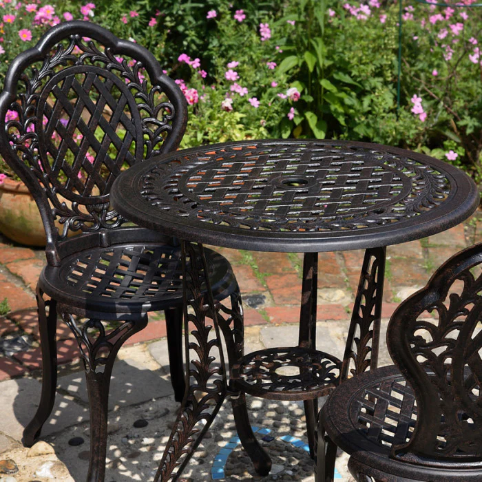 Ivy Bistro 2 Seater Set - Antique Bronze - Image 7