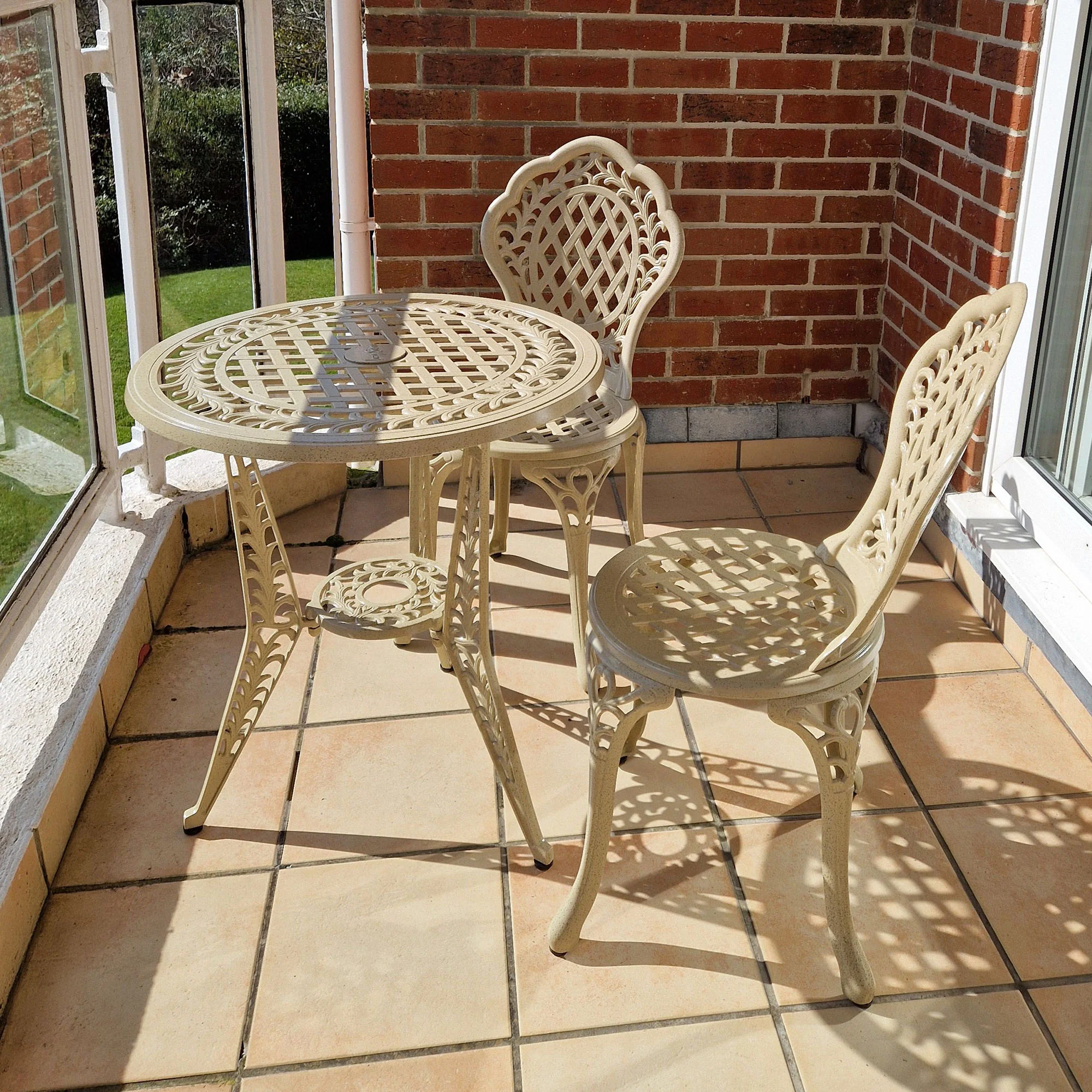 Ivy Bistro 2 Seater Set - Sandstone - Image 3