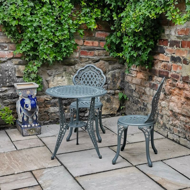 Ivy Bistro 2 Seater Set - Slate - Image 3