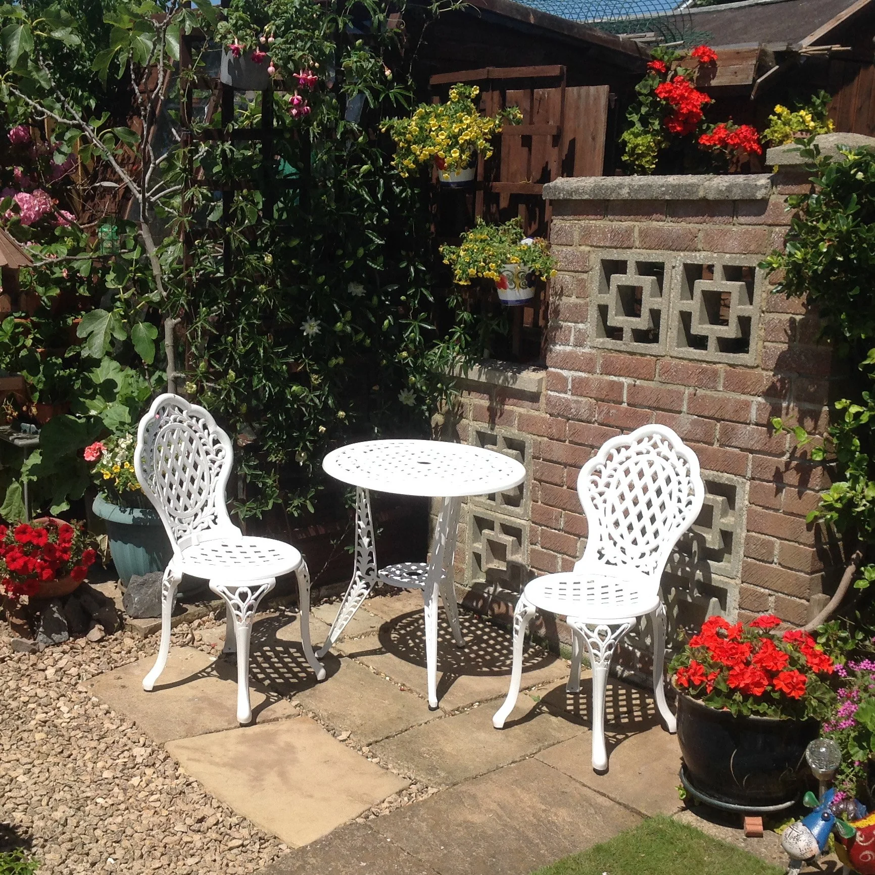 Ivy Bistro 2 Seater Set - White - Image 5