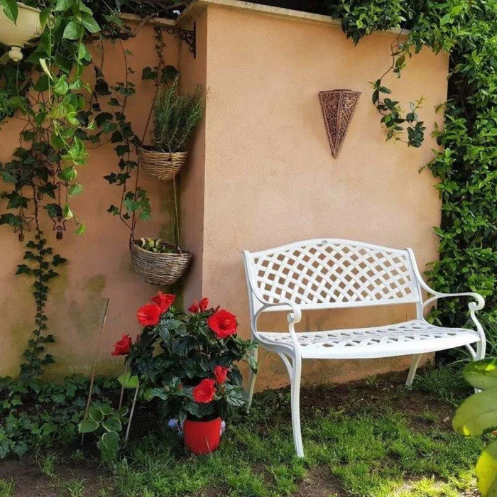 Jasmine Bench Set - White - Image 3