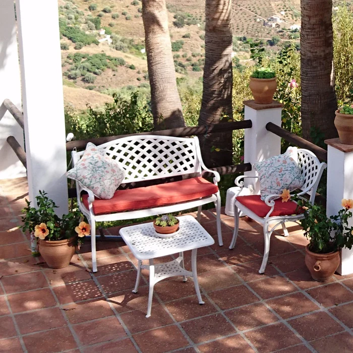 Jasmine Bench Set - White - Image 4