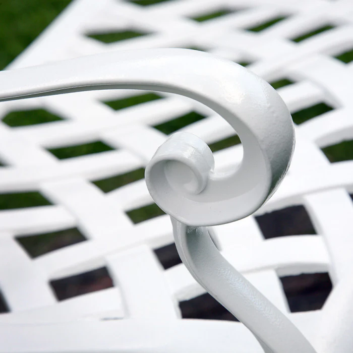 Jasmine Bench Set - White - Image 7